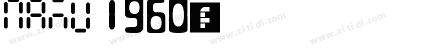 NAMU 1960字体字体转换